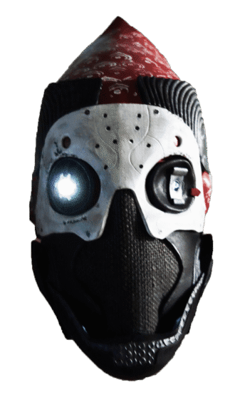 One-eyed mask with LED's