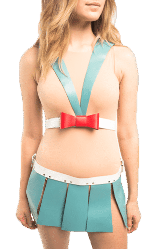 Leather harness sexy costume inspired by Sailor Moon.