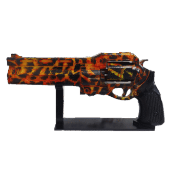 Hunter's Golden Gun with stand