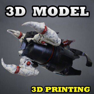 Tractor Cannon Abyssal Screamer 3D model