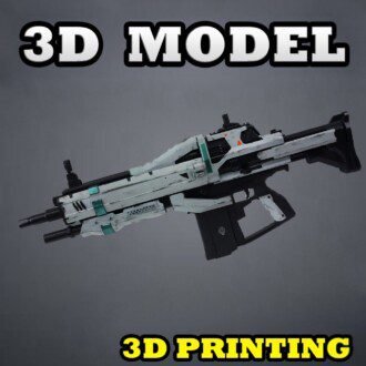 Marshal A-1 auto rifle 3D model
