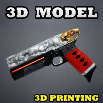 Rat King sidearm 3D model