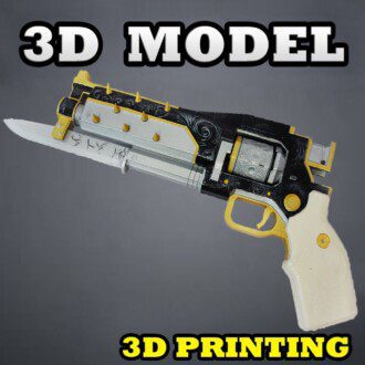 Crimson Silver Bullet 3D model