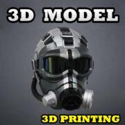 Anti-extinction helmet 3d model