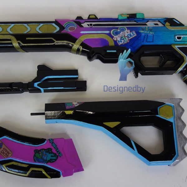 vandal valorant glitchpop prop replica cosplay gun rifle