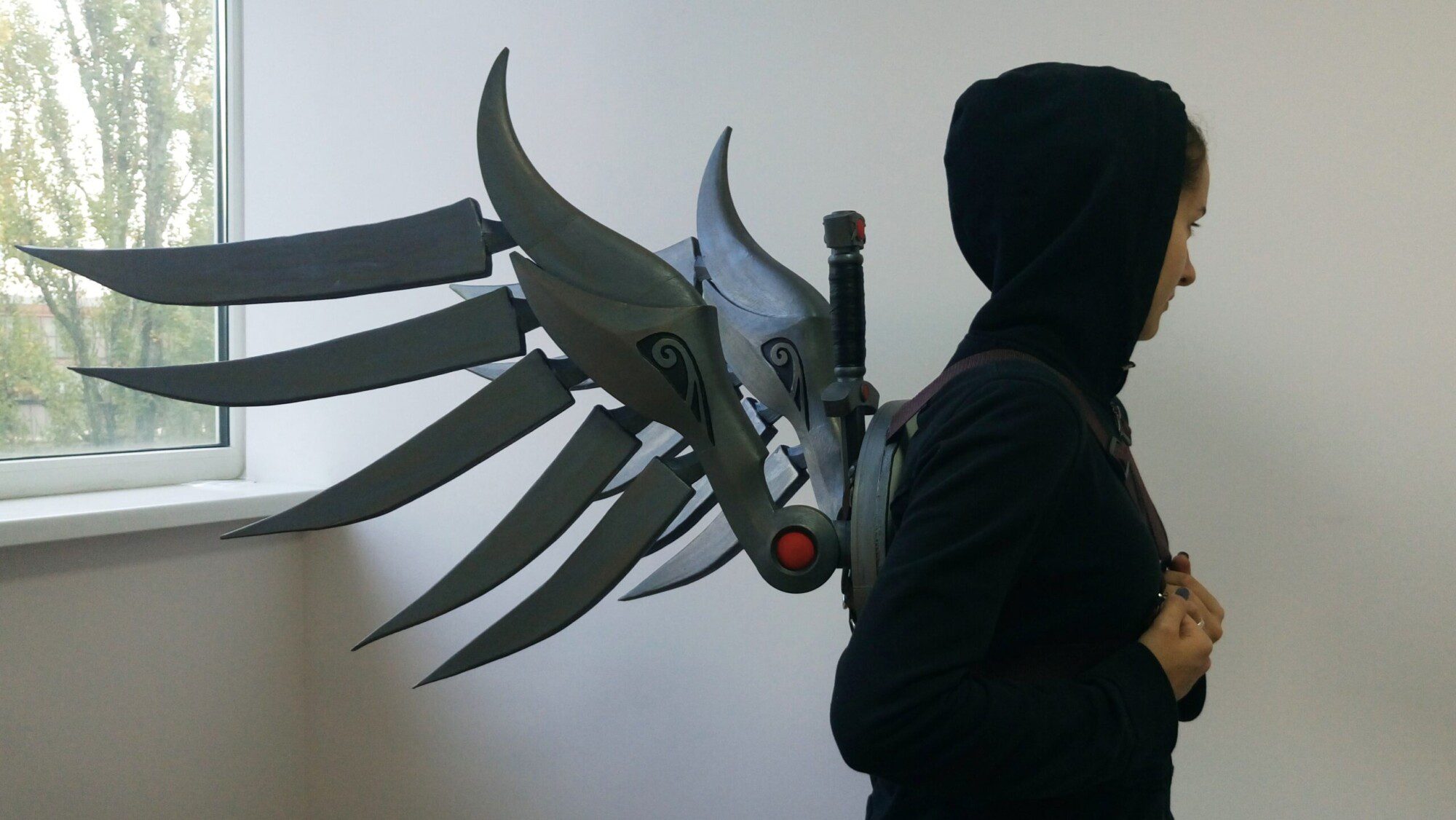 Mercy Sigrun Valkurie wings from Overwatch Mercy cosplay