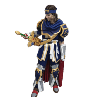 Roy cosplay costume with Sword from Fire Emblem